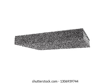 Vector black blank book cover isolated on white background