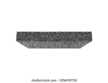 Vector black blank book cover isolated on white background