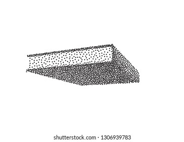Vector black blank book cover isolated on white background