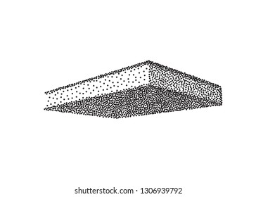 Vector black blank book cover isolated on white background