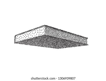 Vector black blank book cover isolated on white background