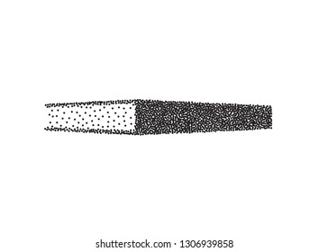 Vector black blank book cover isolated on white background