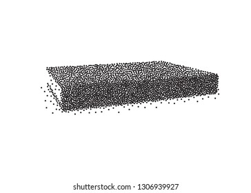 Vector black blank book cover isolated on white background