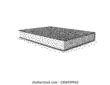 Vector black blank book cover isolated on white background