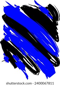 Vector of black and blue abstract pattern.