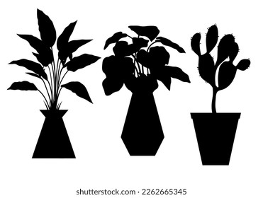 Vektorschwarz-blaue Farb-Pflanzen sind digitale Grafiken oder Illustrationen von Pflanzen, die hauptsächlich in schwarz auf weißem Hintergrund abgebildet sind 