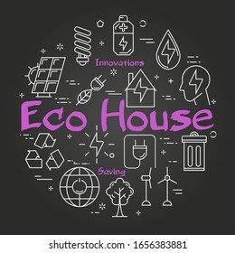 Vector Black Board Innovation Technology of Eco House