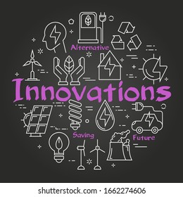 Vector Black Board Innovation Technology of Innovations