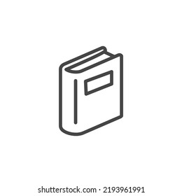 icono del libro negro vectorial. Cerrar icono de libro. Signo de vector aislado