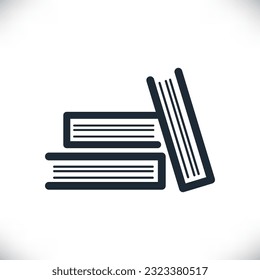 vector black book icons isolated on white background
