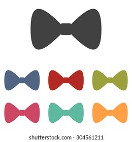 Vector Black Bow Tie icon