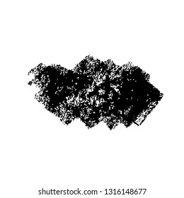 vector black brush strokes on white background, drawn by hand