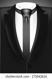 vector black business suit