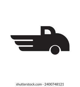 diseño del logotipo del servicio de coches negros vectoriales.