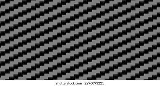 Vector black carbon fiber seamless background. Abstract cloth material wallpaper for car tuning or service. Endless web texture or page fill pattern