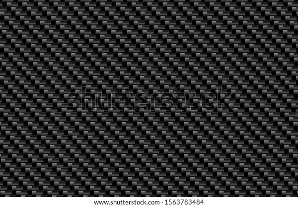 Vector black carbon fiber seamless\
background. Abstract cloth material wallpaper for car tuning or\
service. Endless web texture or page fill\
pattern