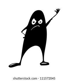 vector black cartoon