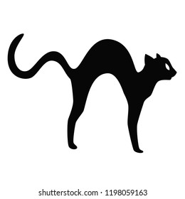 Vector Black Cat Stock Vector (Royalty Free) 1198059163 | Shutterstock