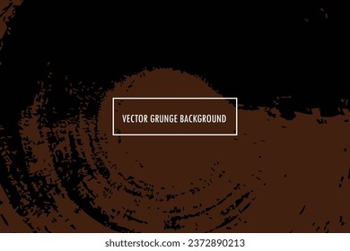 vector black circle grunge splash brown background, paint splashes, paint lines, grunge splash vector background