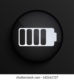 Vector black circle icon. Eps10