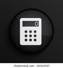 Vector black circle icon. Eps10