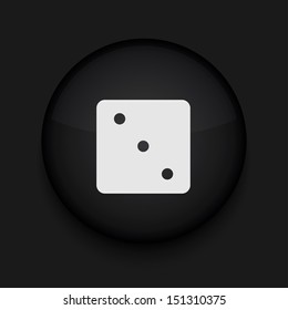 Vector black circle icon. Eps10