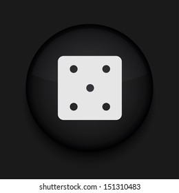 Vector black circle icon. Eps10