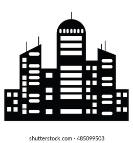 vector black city