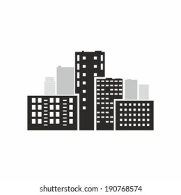 vector black city silhouette