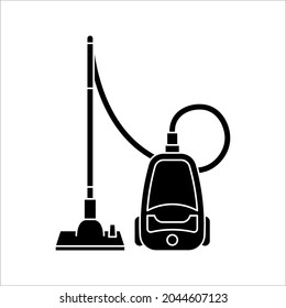 vector black cleaner icon. vector illustration on white background. eps 10