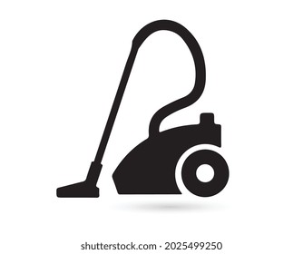 vector black cleaner icon on white background