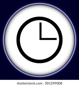 vector black clocks icons 