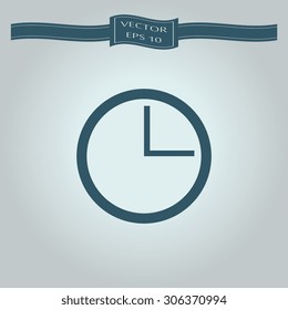 vector black clocks icons 