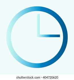 vector black clocks icons