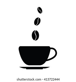 Vector black coffee icons
