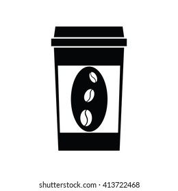 Vector black coffee icons