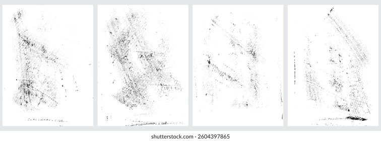 Vector black color grunge texture frame template background collection