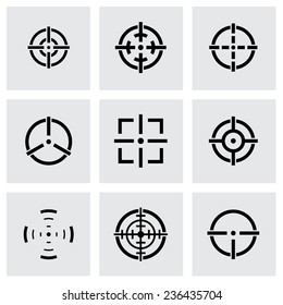 Similar Images, Stock Photos & Vectors of Vector crosshair icon set on