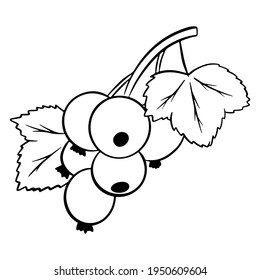 Ilustración de color de la corriente negra vectorial aislada en fondo blanco. Estilo de caricatura.