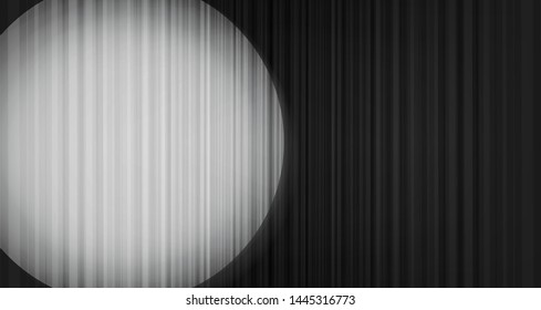 Vector Black Curtain Background With Blur Stage Light,modern Style.