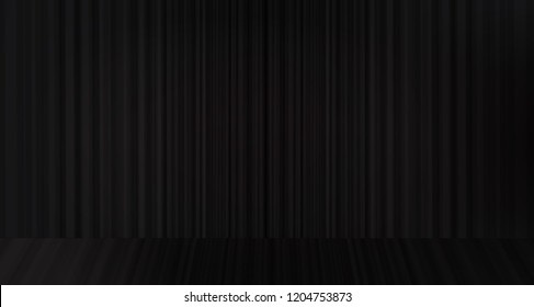 Vector black curtain with  stage background,modern style.