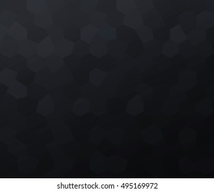 Vector black dark geometric background