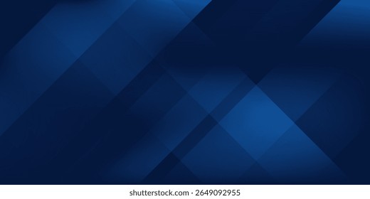 Vektor schwarz dunkel navy blau silber abstraktes Muster Hintergrund. Geometrische Form. Linie Dreieck Winkel Falte Polygon Diamant einfache Kunst moderne Illustration