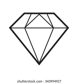 Vector black diamond icon