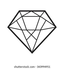 Vector black diamond icon
