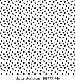 Vector black dot pattern on white background. Illustrations