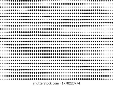 vector black dots in horizontal lines pattern, dark points on white background, wave dots backdrop, computer and smartphone app and website user interface,