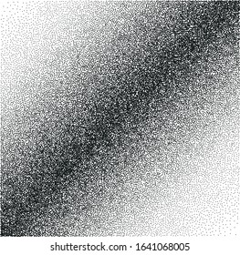 Vector black dots on white background. Abstract Gradient, Circle halftone Dots
