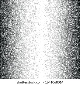 Vector black dots on white background. Abstract Gradient, Circle halftone Dots