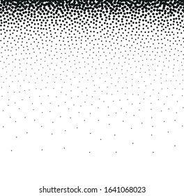 Vector black dots on white background. Abstract Gradient, Circle halftone Dots